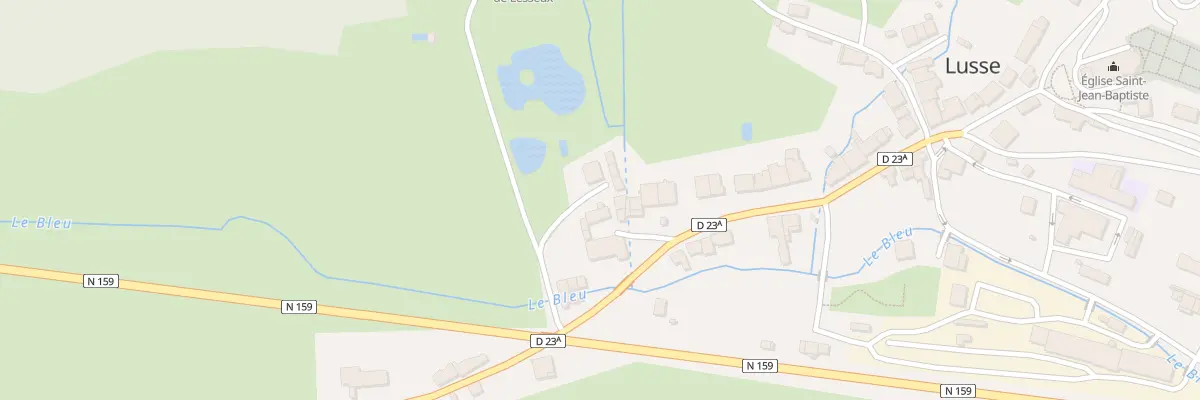 Plan du 11 Le Centre à Lusse