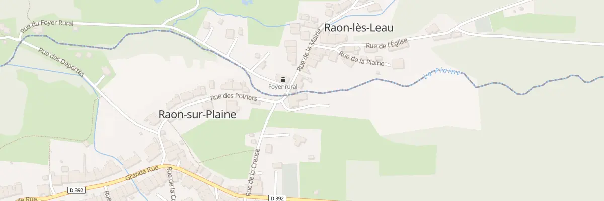 Plan du 16 Rue des Poiriers à Raon-sur-Plaine