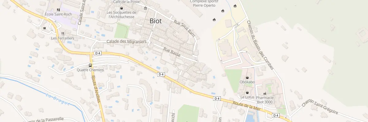 Plan du 32 Rue Basse à Biot