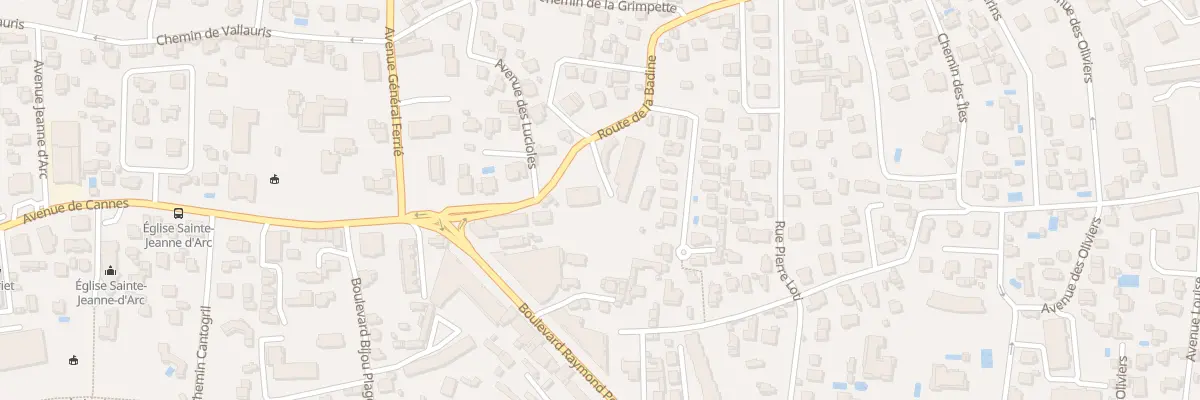 Plan du 99 Rte de la Badine à Antibes