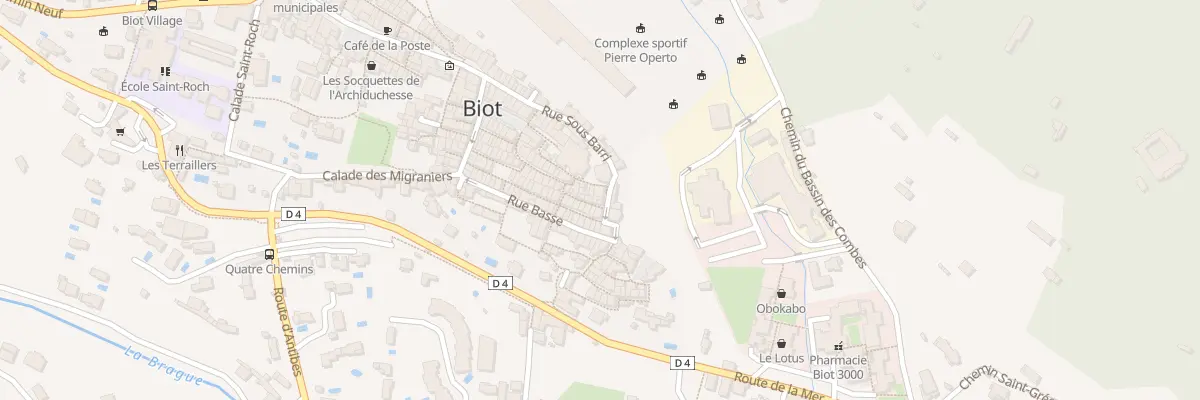 Plan du 13 Rue des Orfèvres à Biot