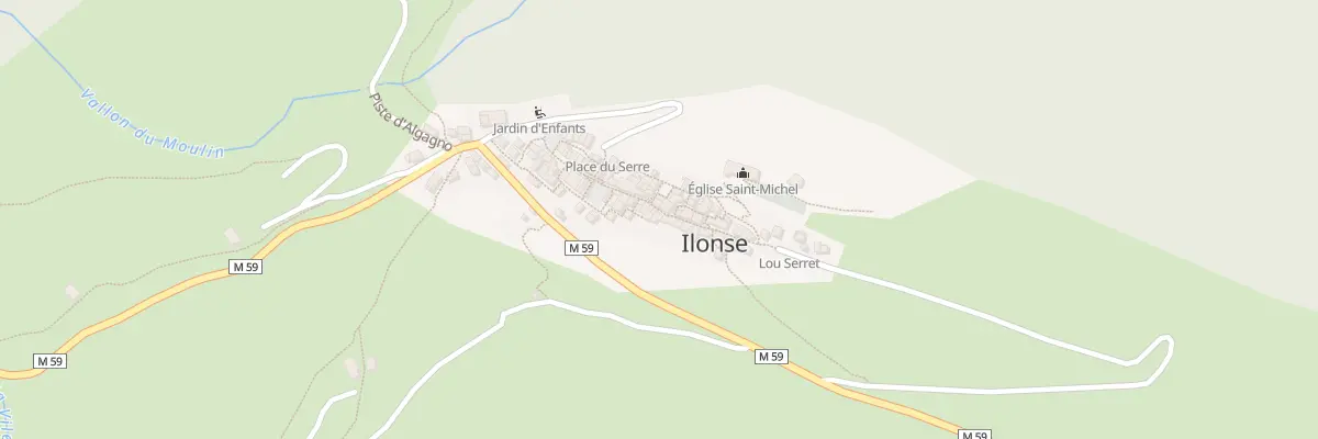 Plan du 5058 Le Village à Ilonse