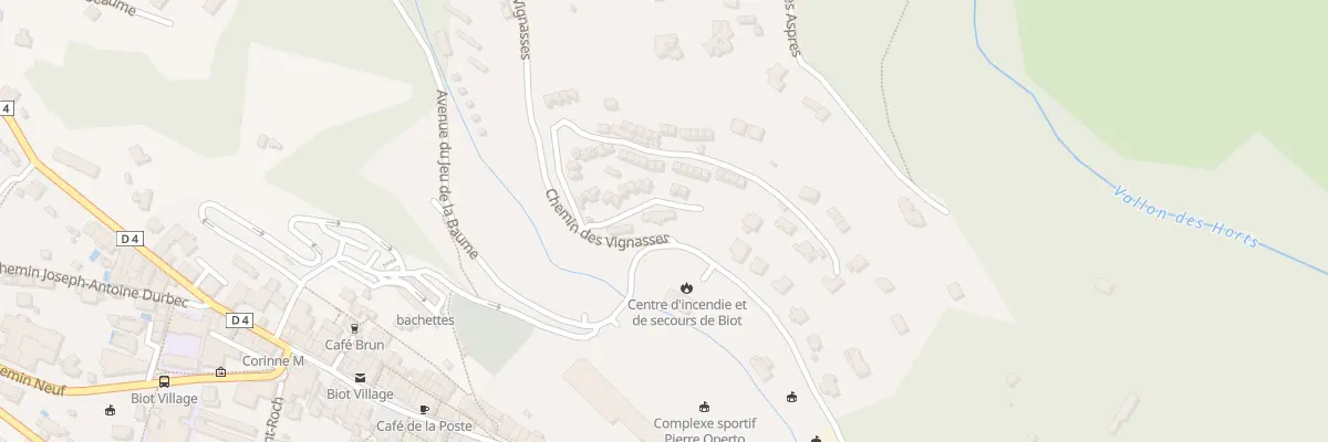 Plan du 2 Che des Vignasses à Biot