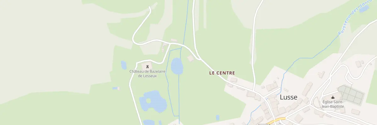 Plan du 51 Le Centre à Lusse