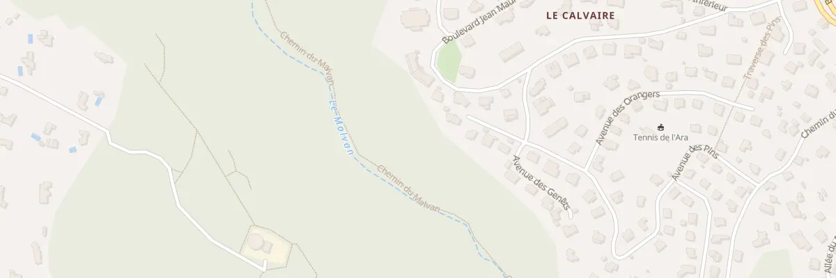 Plan du 620 Bd Jean Maurel inférieur à Vence
