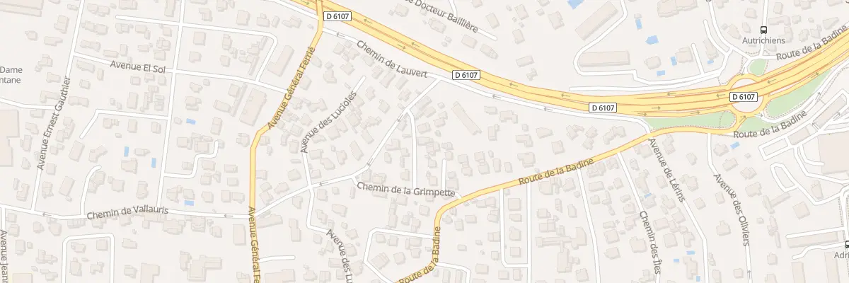 Plan du 9016 Che de la Grimpette à Antibes