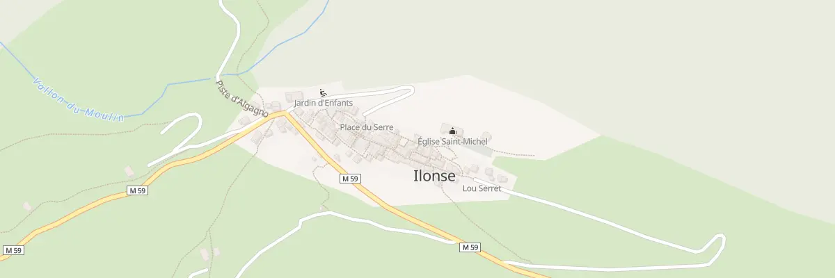 Plan du 5009 Le Village à Ilonse