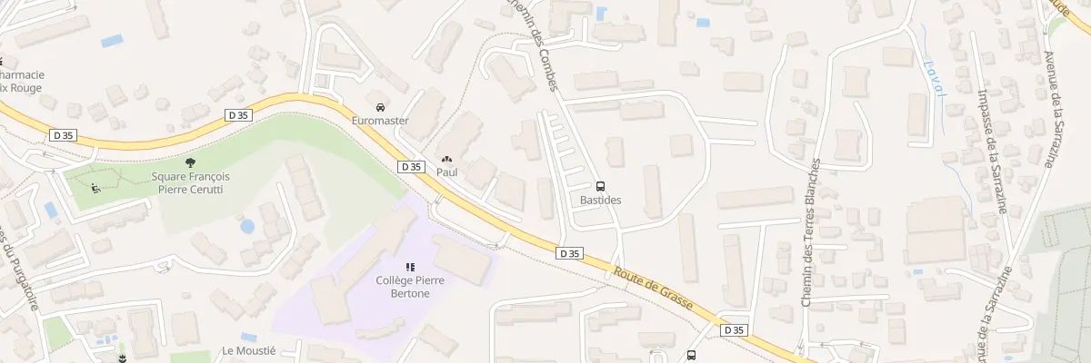 Plan du 526 Rte de Grasse à Antibes