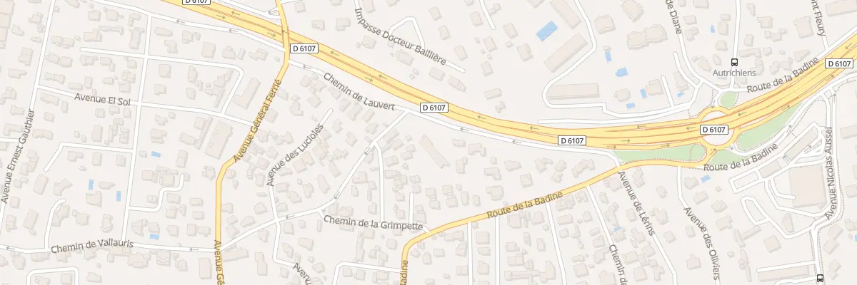 Plan du 305 Che de Vallauris à Antibes