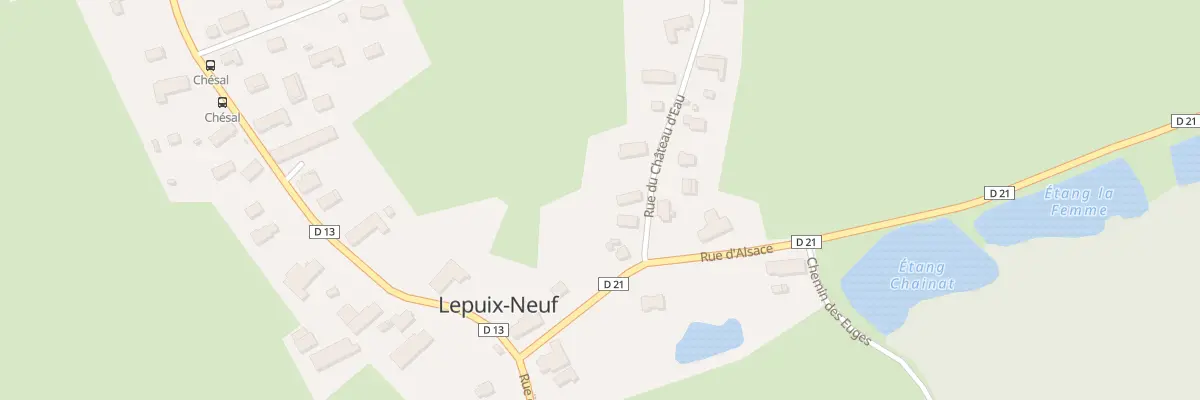 Plan du 3 Rue du Château d’Eau à Lepuix-Neuf