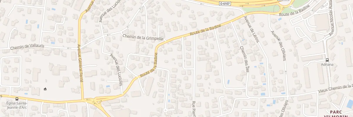 Plan du 7 Che du Colombier à Antibes