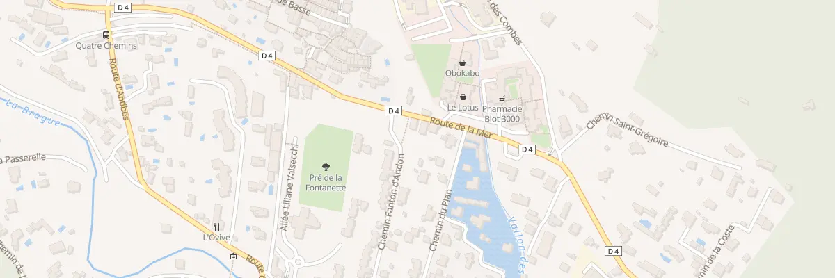 Plan du 412 Rte de la Mer à Biot