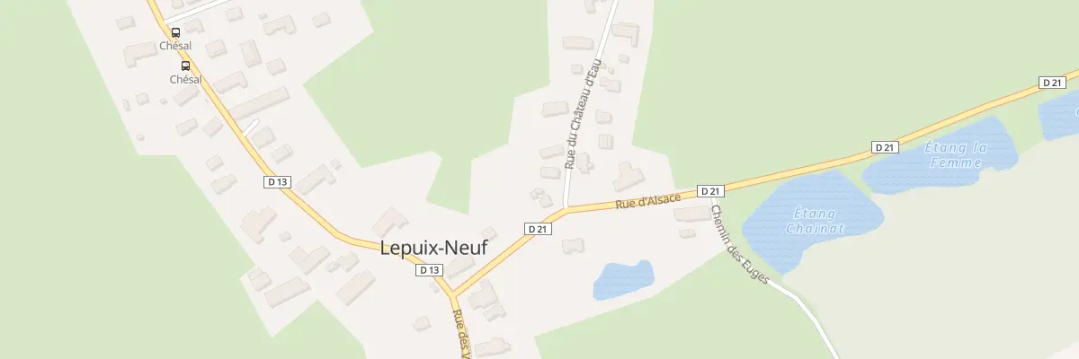 Plan du 1 Rue du Château d’Eau à Lepuix-Neuf