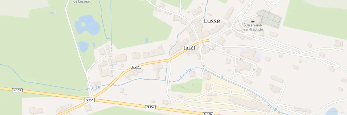 Plan du 33 Le Centre à Lusse