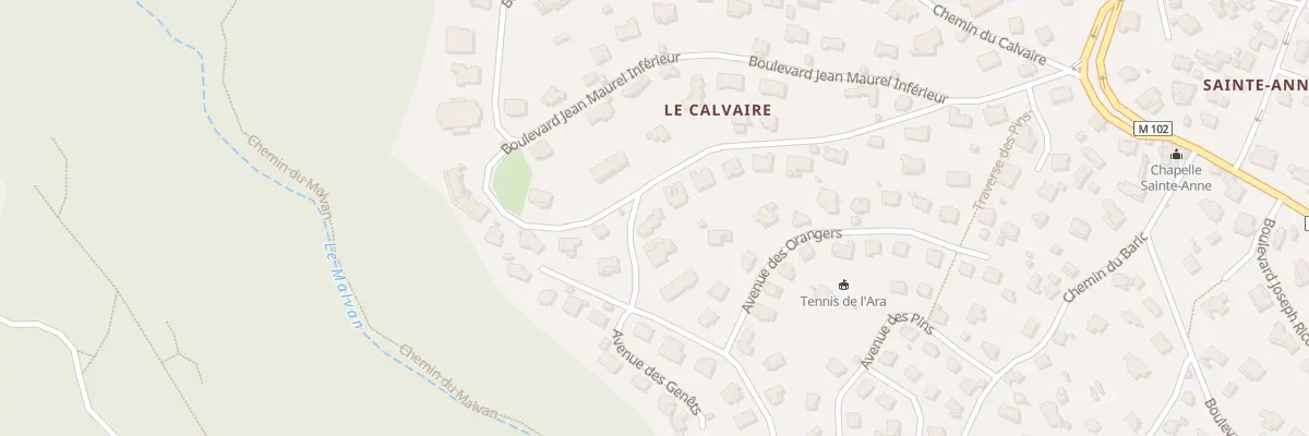 Plan du 744 Bd Jean Maurel inférieur à Vence