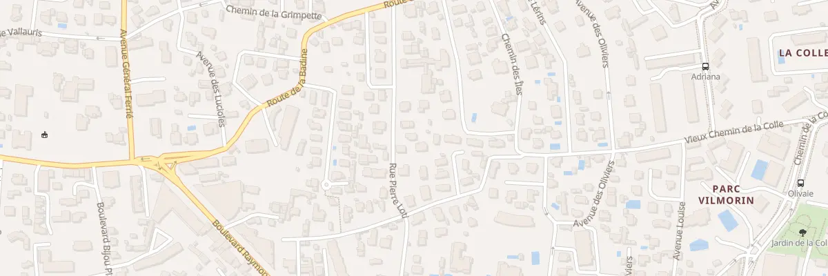 Plan du 38 Rue Pierre Loti à Antibes