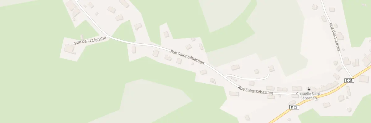 Plan du 15 Rue Saint-sebastien à Provenchères-et-Colroy