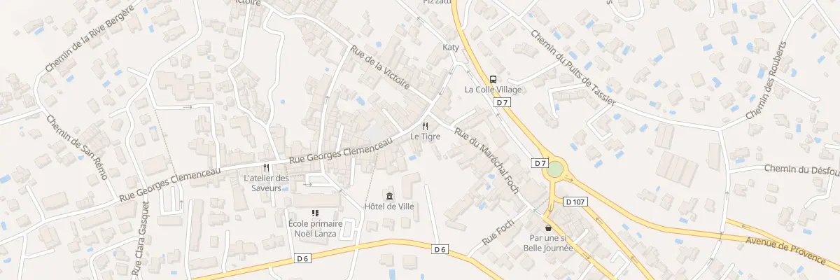 Plan du 7 Rue Georges Clemenceau à La Colle-sur-Loup