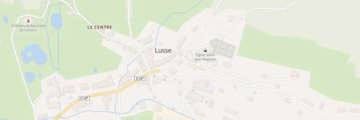 Plan du 66 Le Centre à Lusse