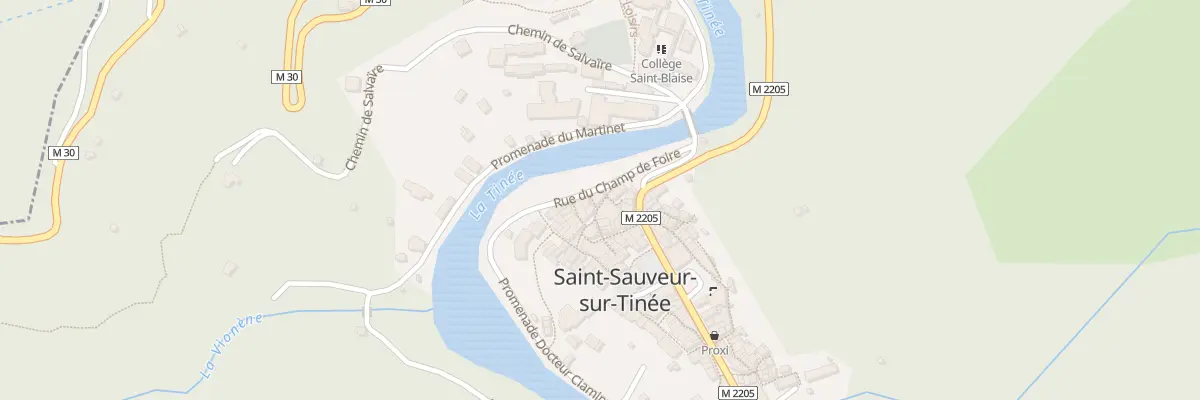 Plan du 5 Rue du Bastière à Saint-Sauveur-sur-Tinée