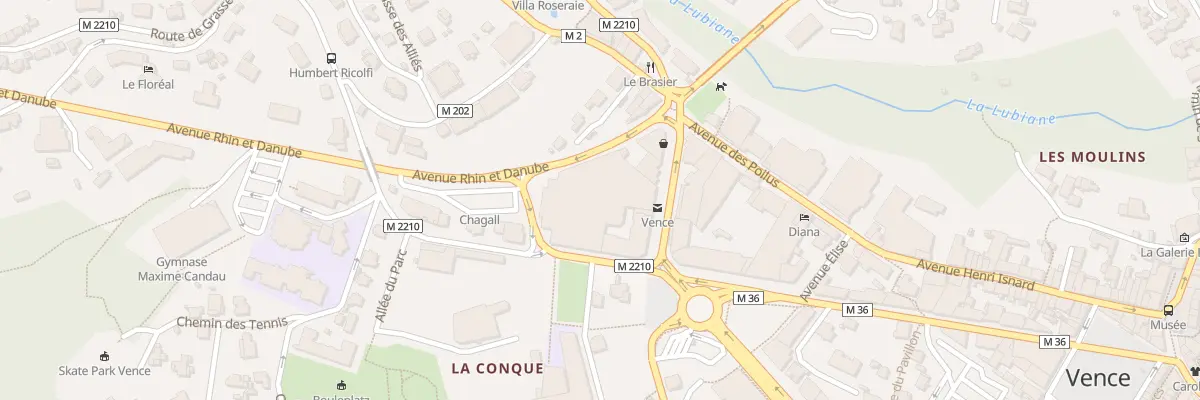Plan du 44 Av Foch à Vence