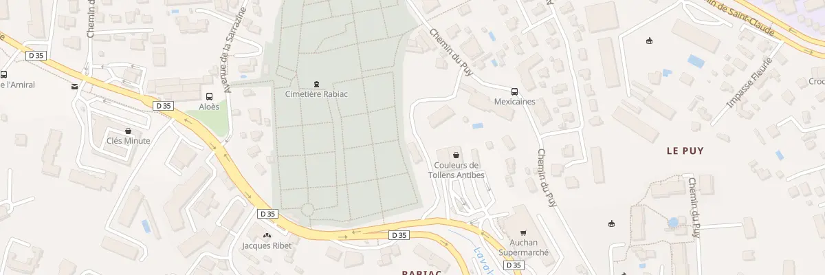 Plan du 933 Che du Puy à Antibes