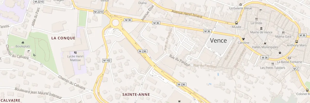Plan du 195 Rue du Pavillon à Vence