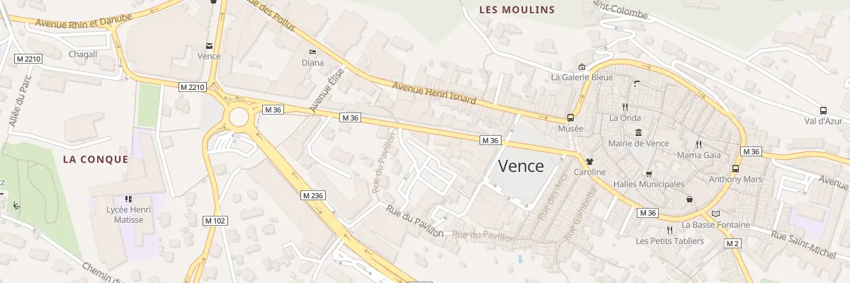 Plan du 9B Av de la Résistance à Vence