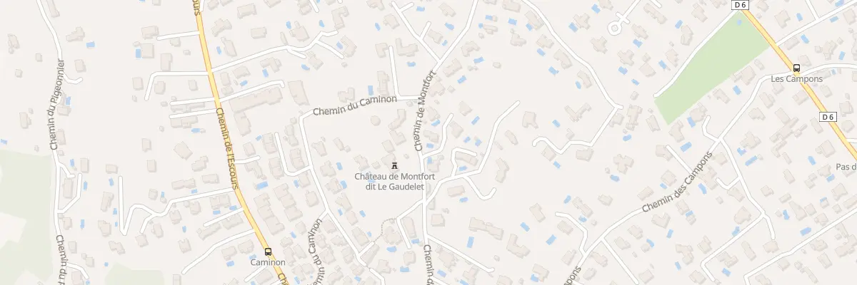 Plan du 381 Che de Montfort à La Colle-sur-Loup