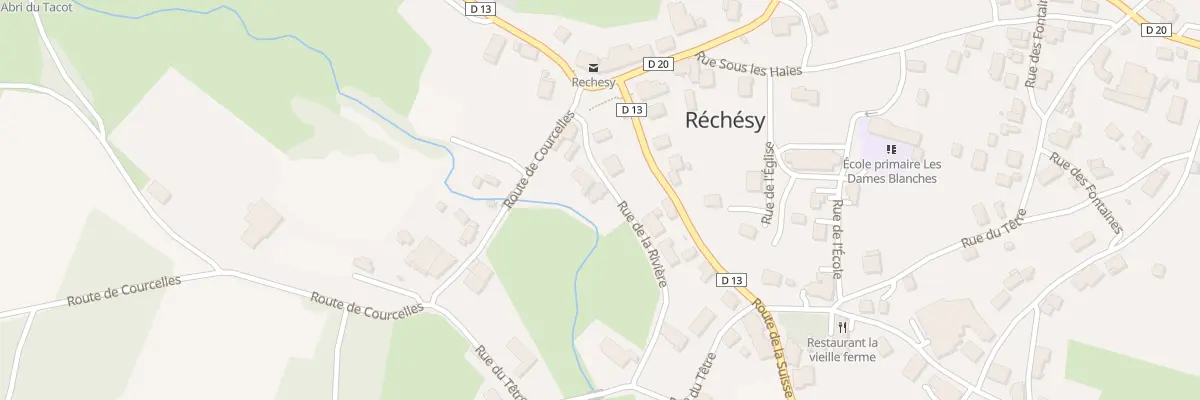 Plan du 6 Rue de la Rivière à Réchésy