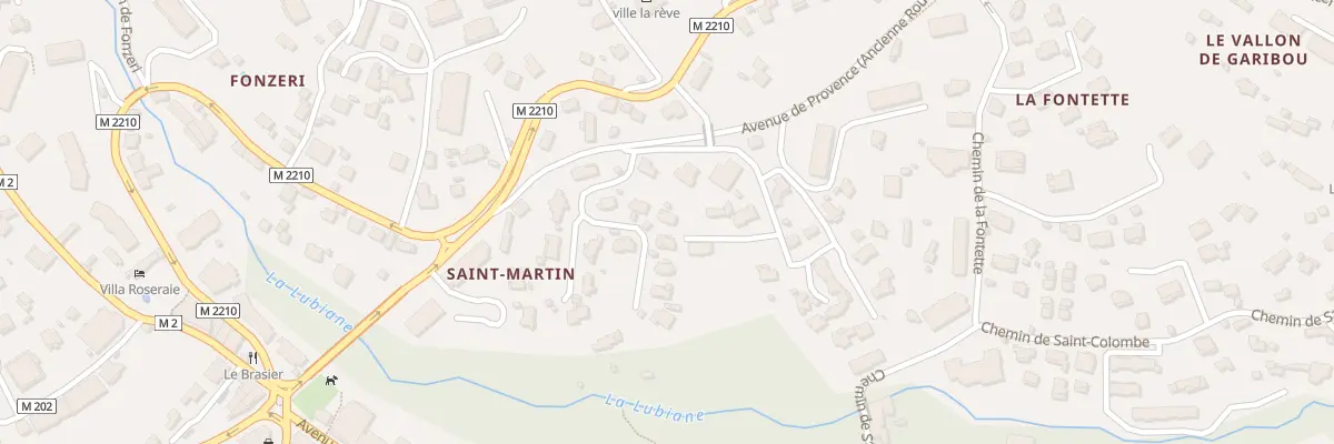 Plan du 100 Av de Provence à Vence