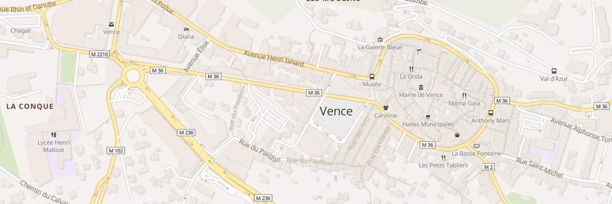 Plan du 28 Pl du Grand Jardin à Vence