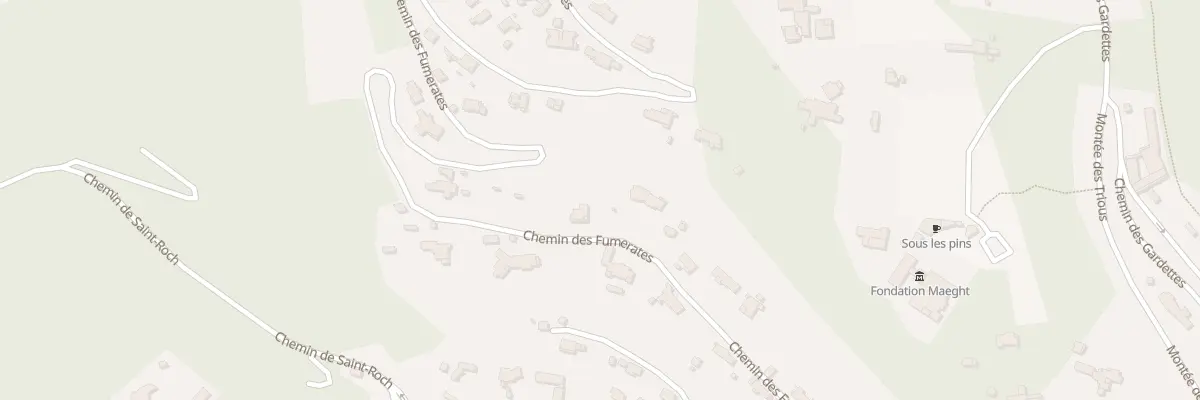Plan du 968 Che des Fumerates à Saint-Paul-de-Vence