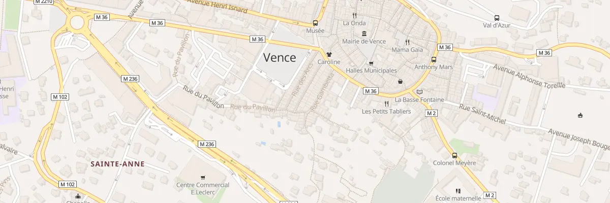 Plan du 23 Rue Massena à Vence