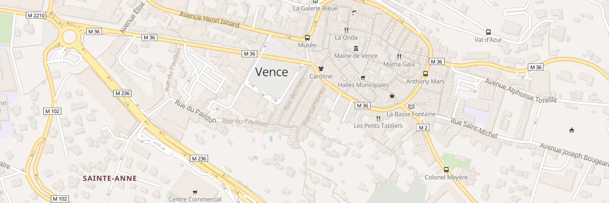 Plan du 15 Rue Massena à Vence
