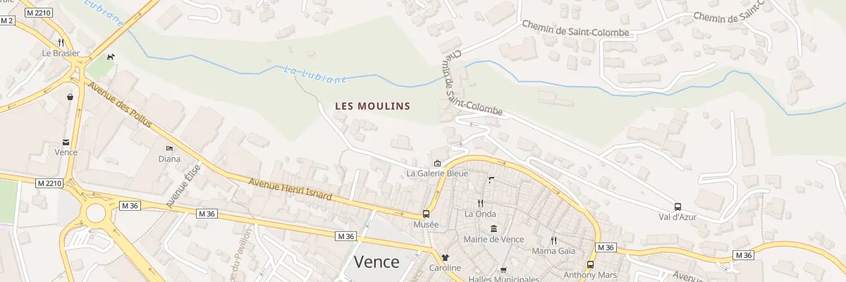 Plan du 28 Rue Fontaine Vieille à Vence
