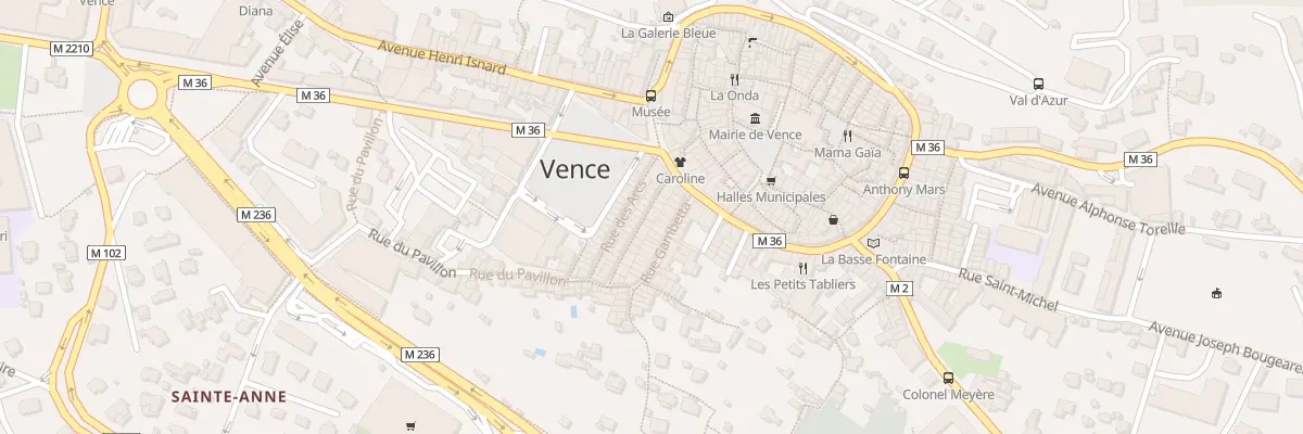 Plan du 9 Rue Massena à Vence