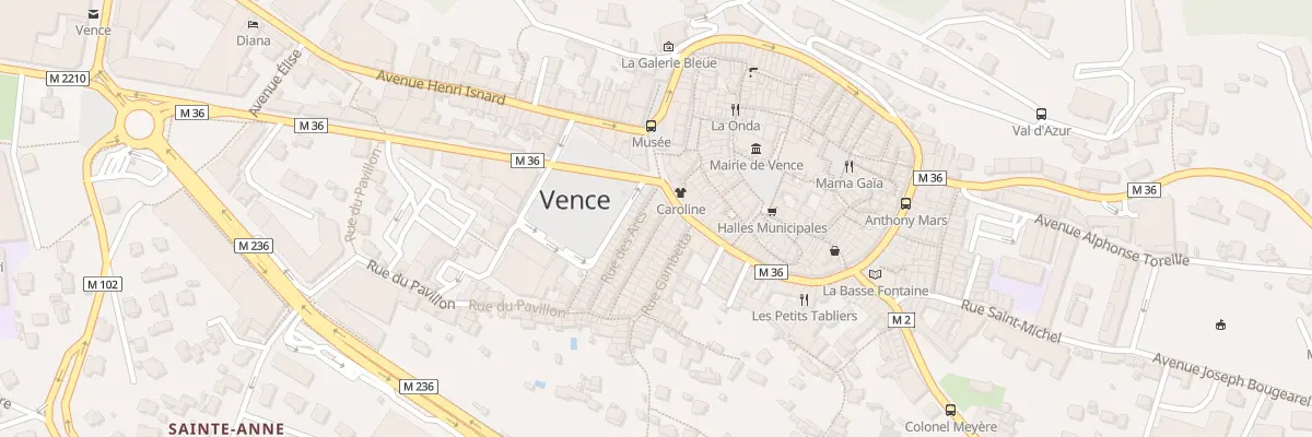 Plan du 2 Rue Massena à Vence