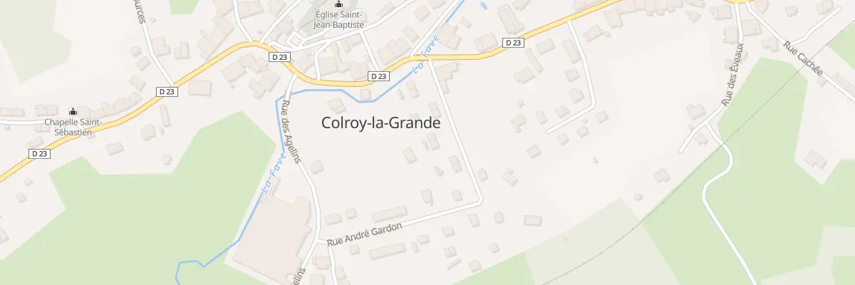 Plan du 10 Rue André Gardon à Provenchères-et-Colroy