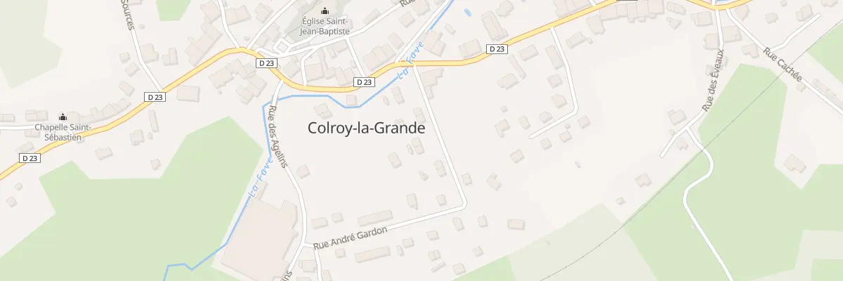 Plan du 10 Rue André Gardon à Provenchères-et-Colroy