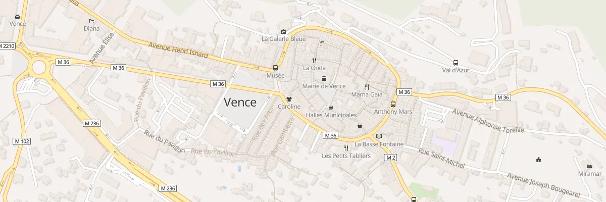 Plan du 9 Rue du Marché à Vence