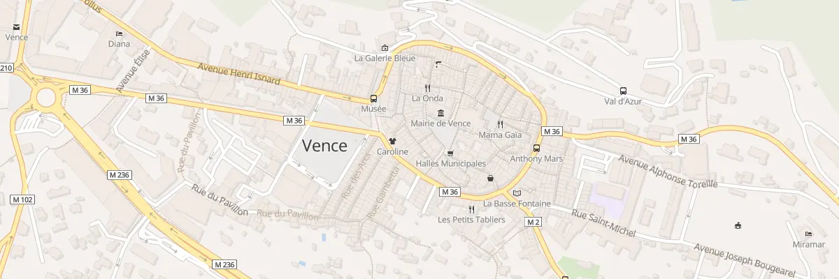 Plan du 10 Rue du Marché à Vence