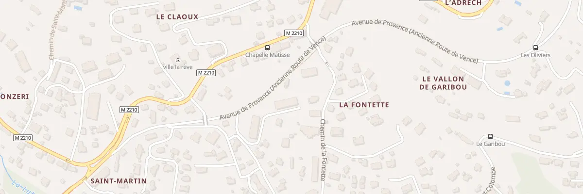 Plan du 232 Av de Provence à Vence