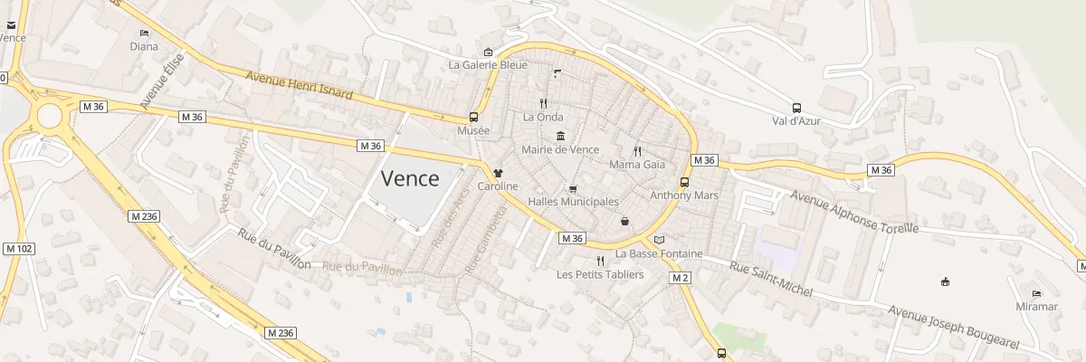 Plan du 6 Rue du Marché à Vence
