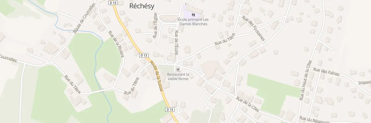 Plan du 26 Rue du Têtre et de la Chaise à Réchésy