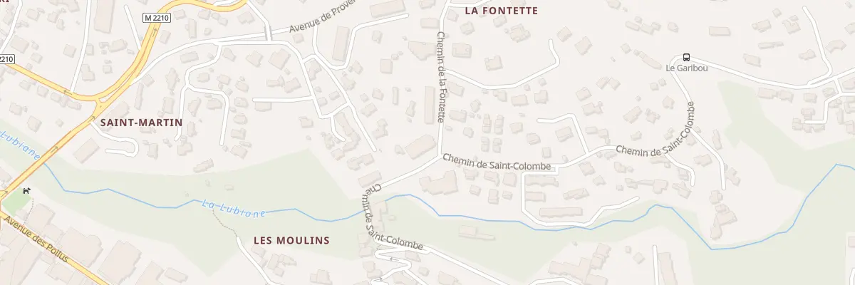 Plan du 791 Che de Sainte-Colombe à Vence