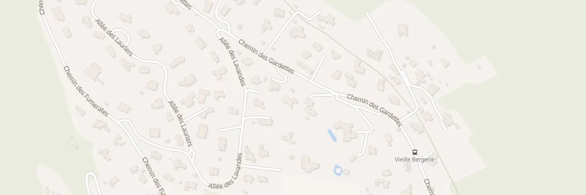 Plan du 2216 Che des Gardettes à Saint-Paul-de-Vence