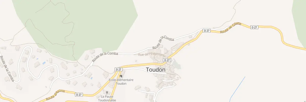 Plan du 5025 Village de Toudon à Toudon