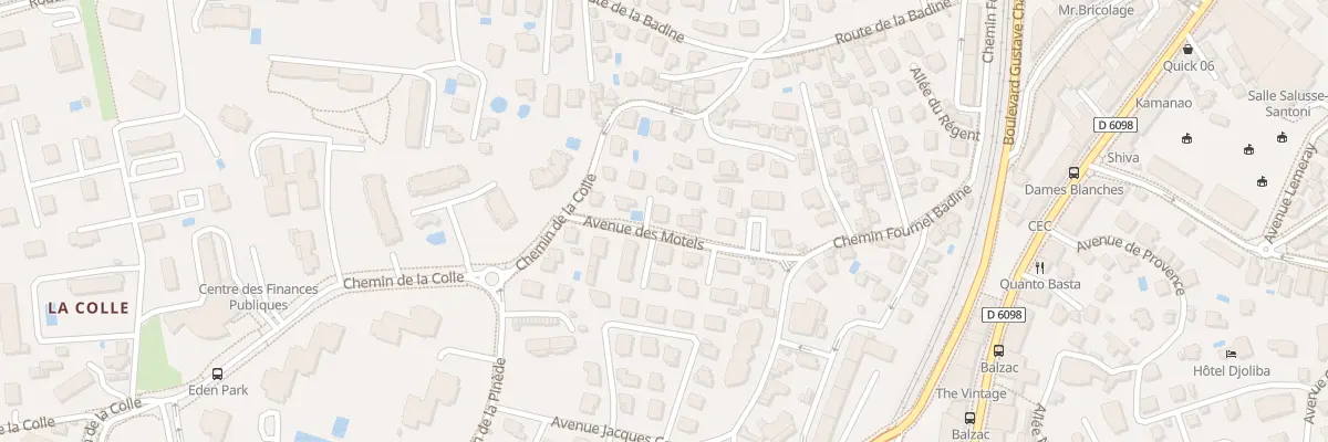 Plan du 10 Av des Motels à Antibes
