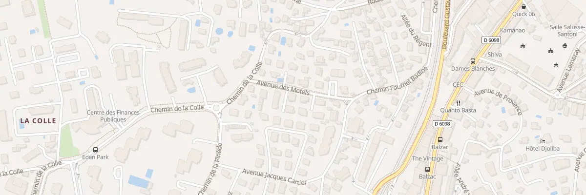 Plan du 7 Av des Motels à Antibes